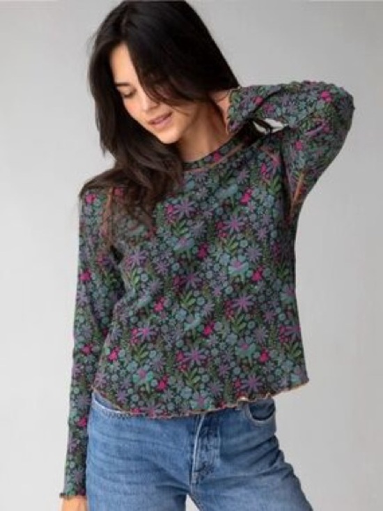 NATURAL LIFE Tops - Natural Life Lily Cotton Long Sleeve Tee